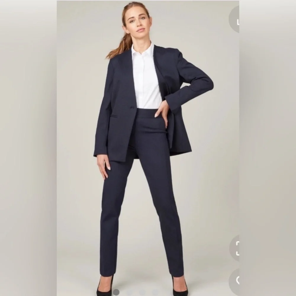 Spanx Oversized pinstriped blazer NWT